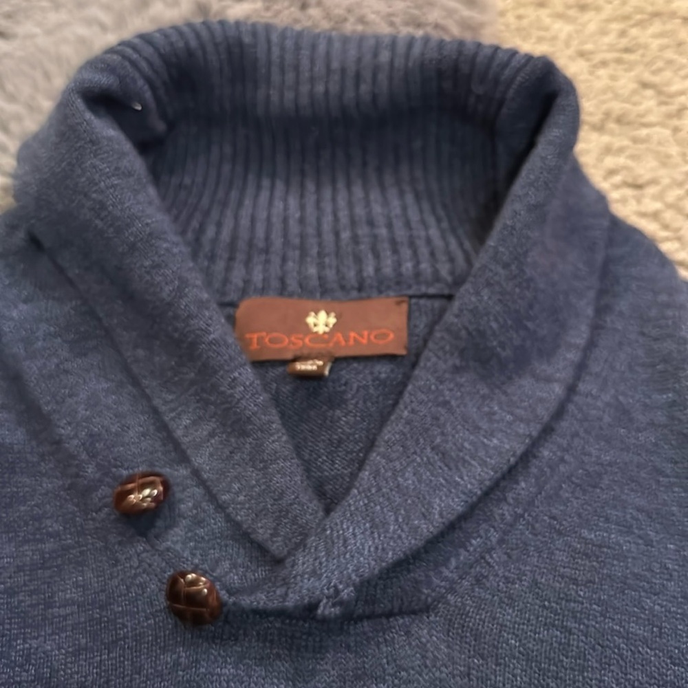 Toscano Patrick Assaraf Wool Two-Button Collar Bl… - image 1